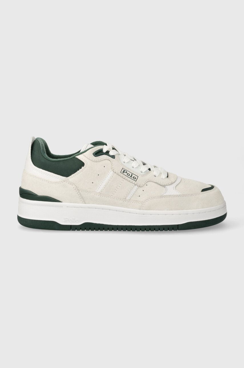 Sneakers boty Polo Ralph Lauren Masters Sprt bílá barva, 809913399004 - bílá - Svršek: Textilní mate