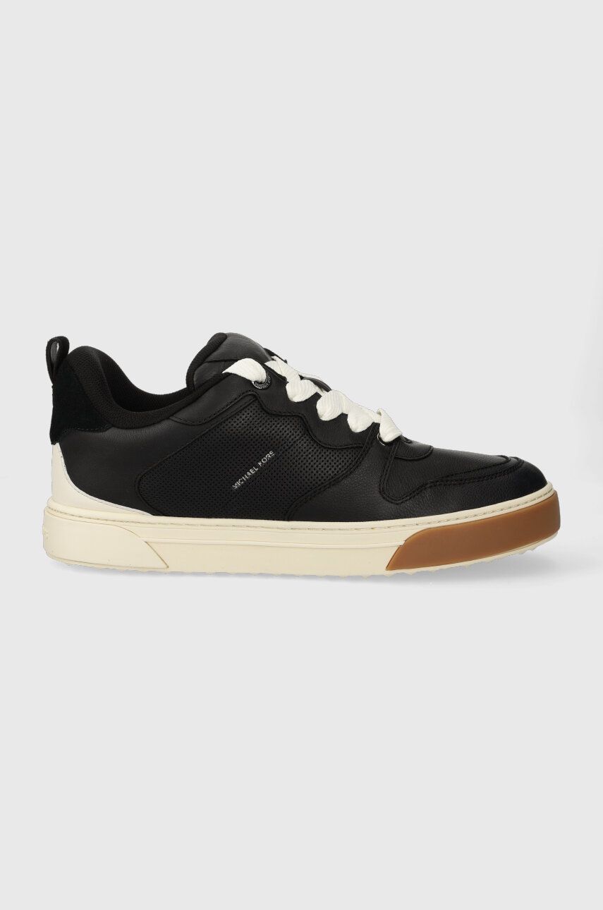 Kožené sneakers boty Michael Kors Barett černá barva, 42F3BRFS2L - černá - Svršek: Přírodní kůže