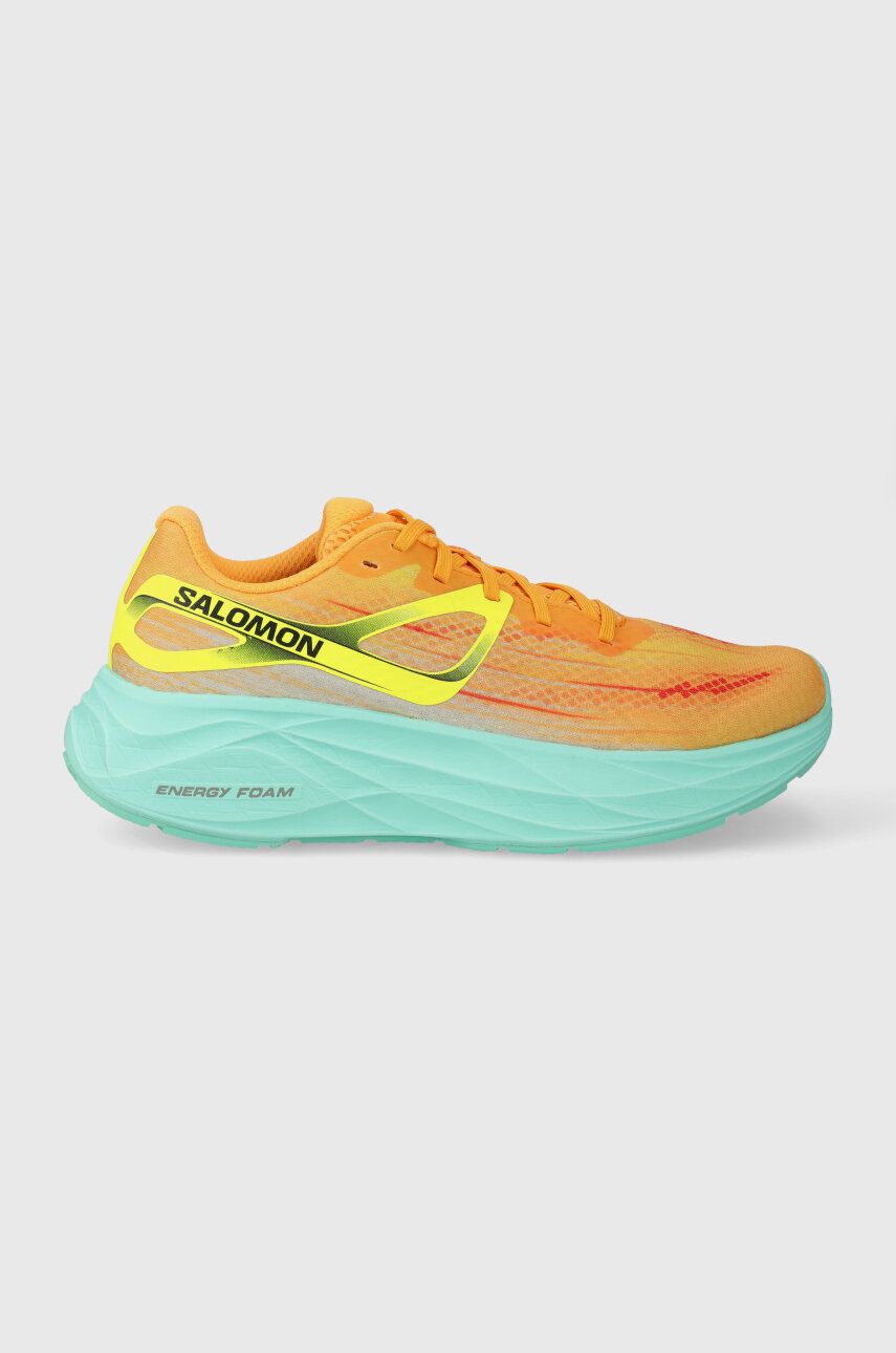 Běžecké boty Salomon Aero Glide oranžová barva - oranžová - Svršek: Umělá hmota