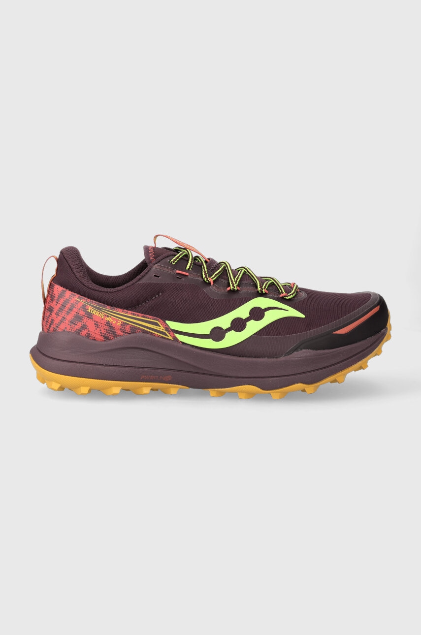 E-shop Běžecké boty Saucony Xodus Ultra 2 vínová barva