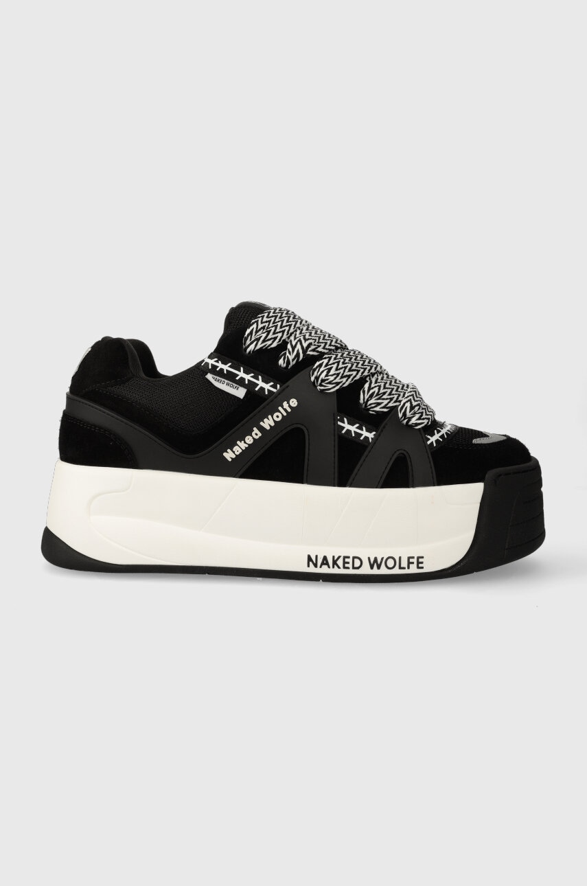 Naked Wolfe Sneakers Slide Culoarea Negru