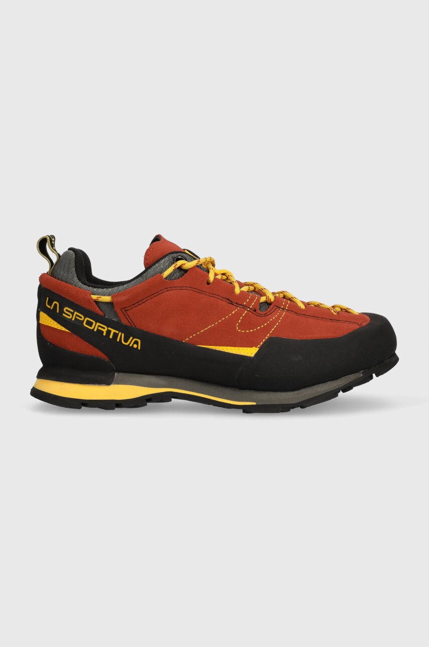 E-shop Boty LA Sportiva Boulder X pánské, červená barva, lehce zateplené