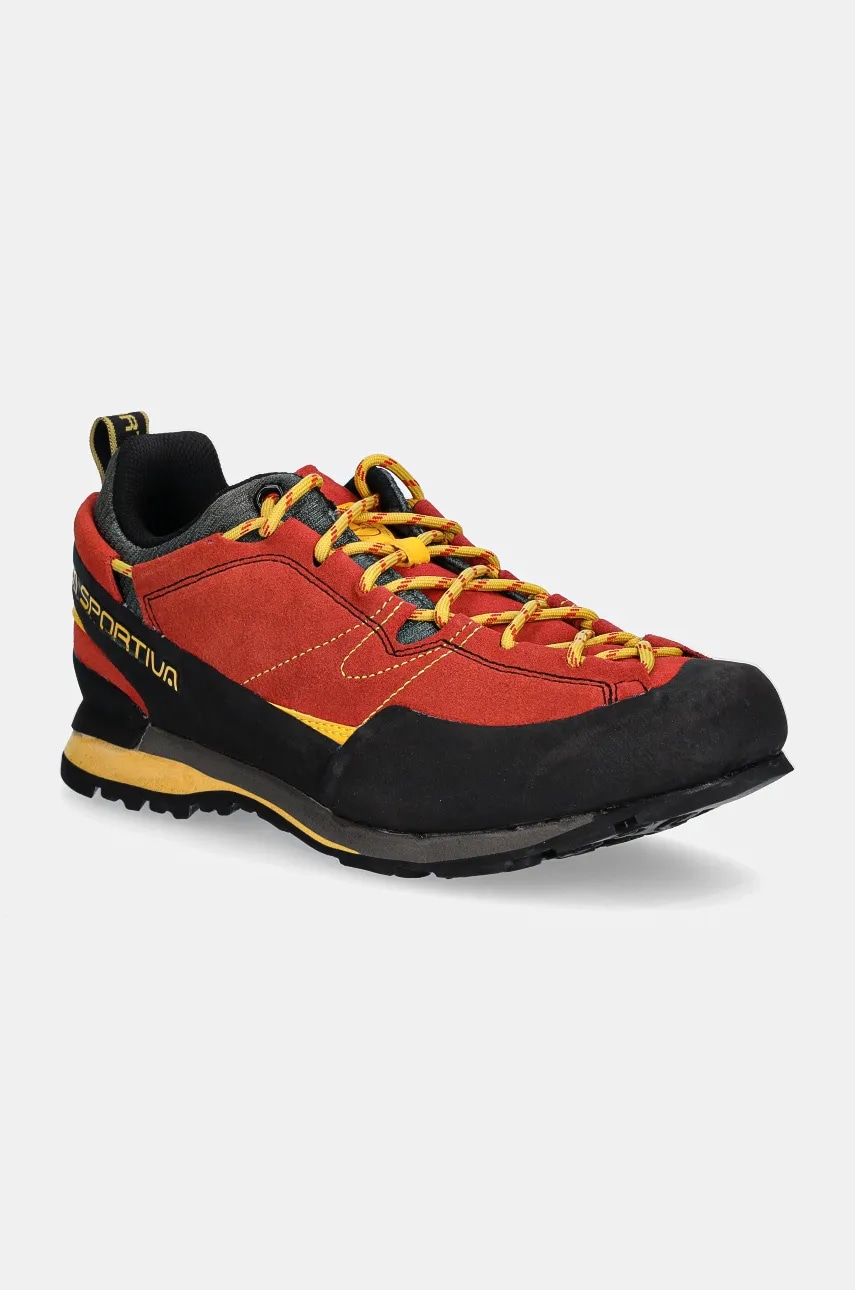 LA Sportiva pantofi Boulder X barbati, culoarea rosu, izolare usoara LA Sportiva pantofi Boulder X barbati, culoarea rosu, izolare usoara