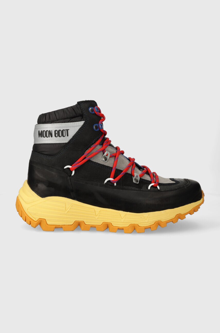 Sněhule Moon Boot TECH HIKER černá barva, 24401000.003 - černá - Svršek: Umělá hmota