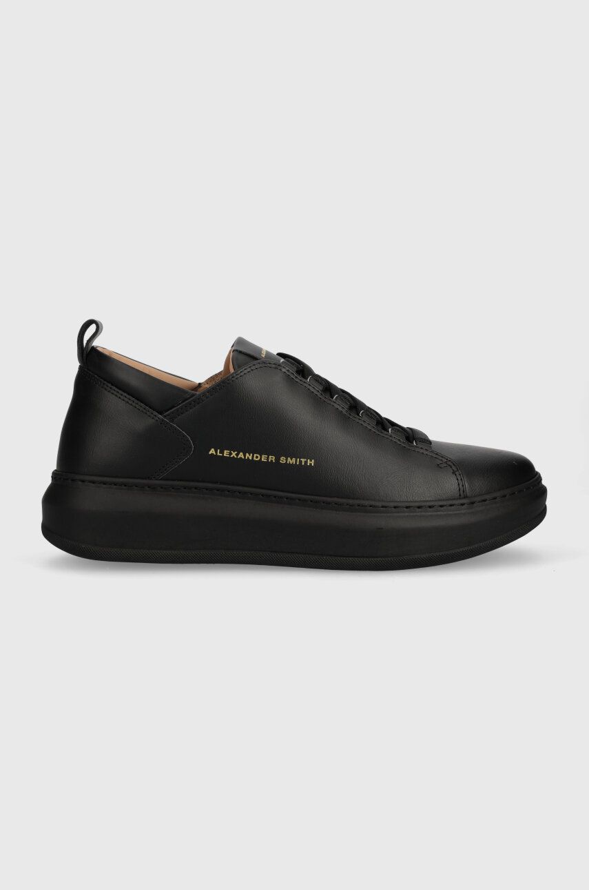 Kožené sneakers boty Alexander Smith Wembley černá barva, ASAYW1U80TBK - černá - Svršek: Umělá hmota