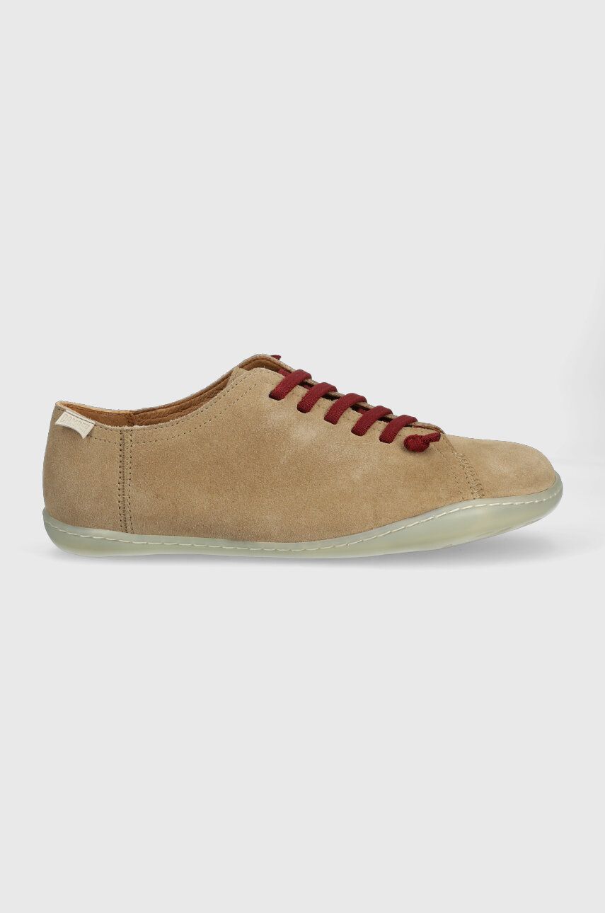 Semišové sneakers boty Camper Peu Cami béžová barva, 17665.259 - béžová -  Svršek: Semišová kůž