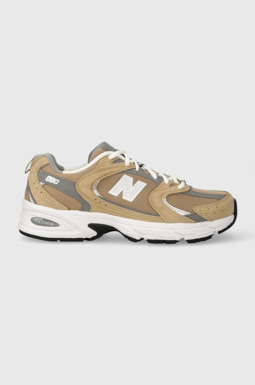 Levně Sneakers boty New Balance MR530CJ béžová barva