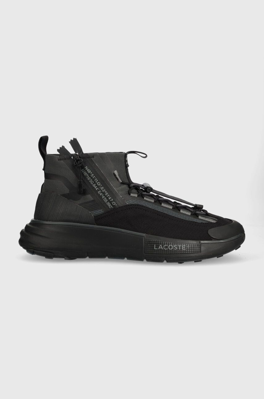 Lacoste sneakers AUDYSSOR LITE SOCK culoarea negru, 46SMA0120
