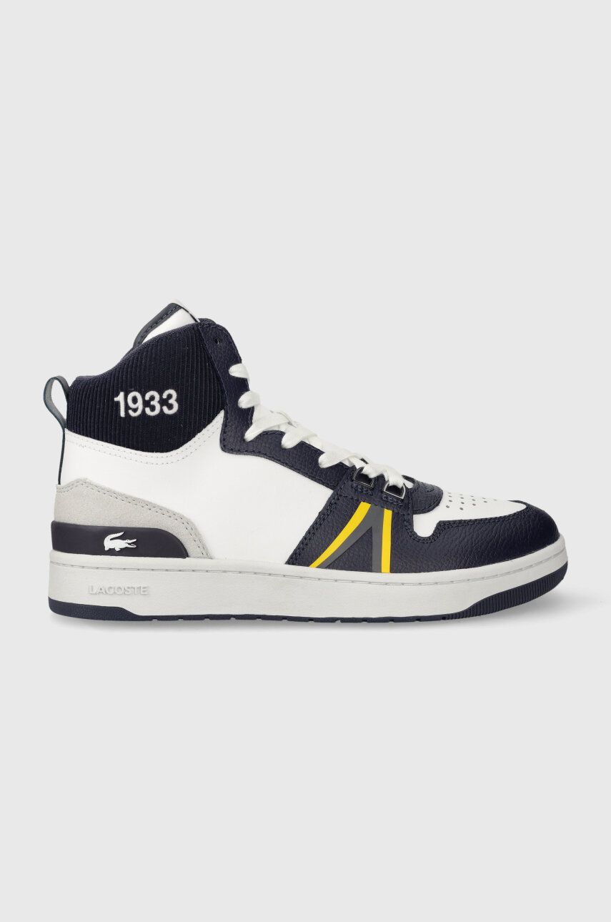 Kožené sneakers boty Lacoste L001 MID 223 1 SMA tmavomodrá barva, 46SMA0030 - námořnická modř - Svrš