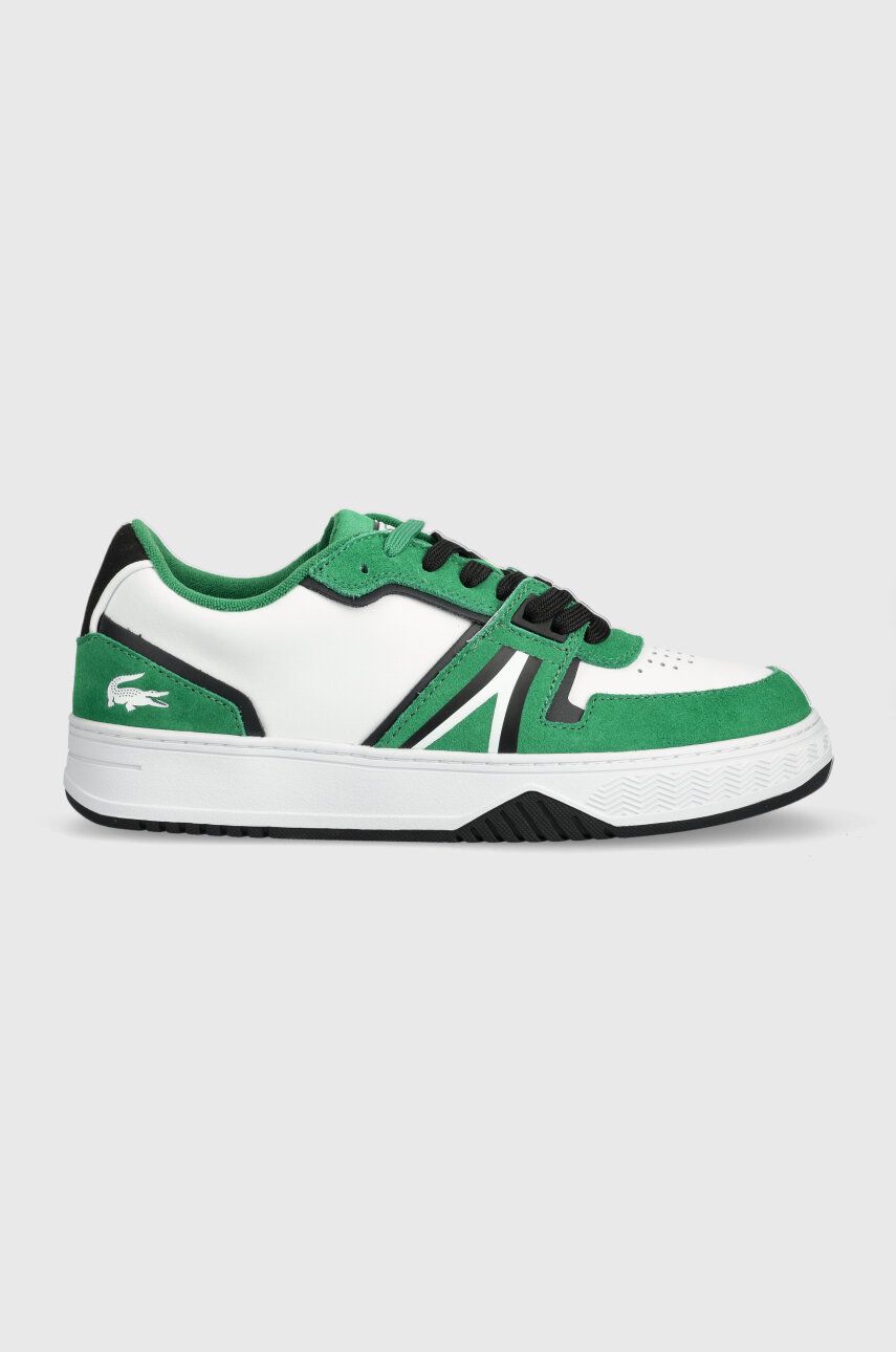 Kožené sneakers boty Lacoste L001 223 4 SMA bílá barva, 46SMA0051 - bílá - Svršek: Přírodní kůže