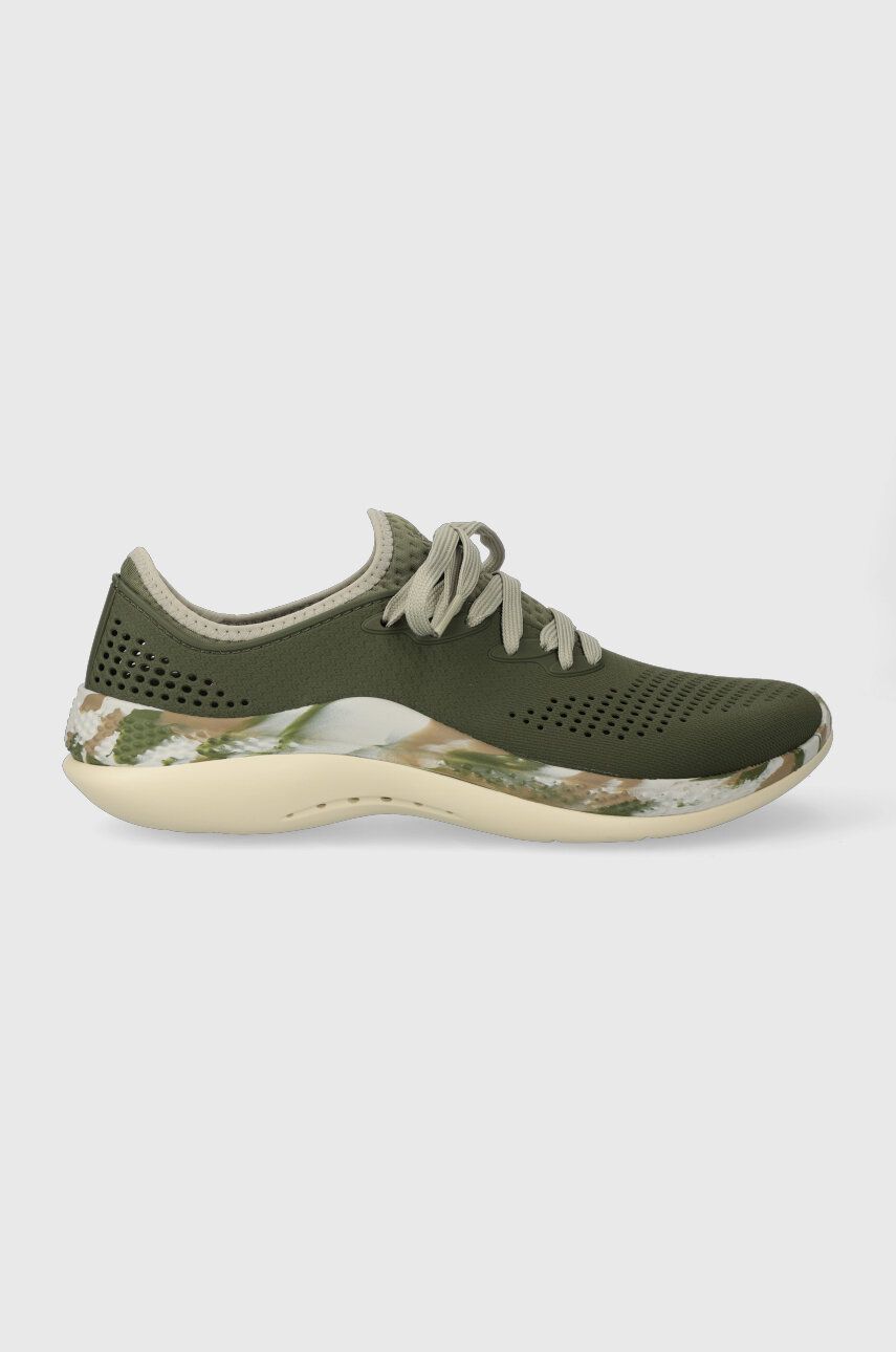 Sneakers boty Crocs Literide 360 Marbled zelená barva, 207633