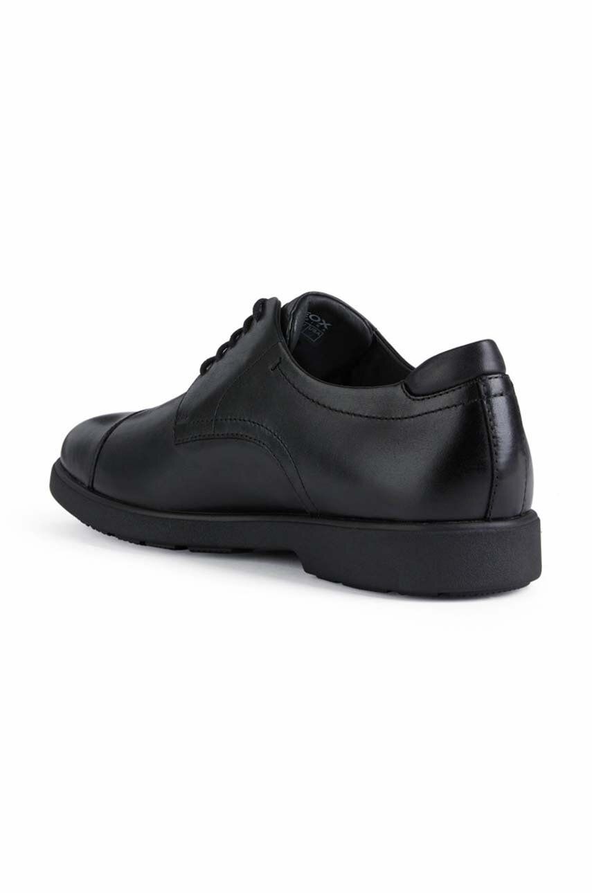 Geox Pantofi De Piele U SPHERICA EC11 A Barbati, Culoarea Negru, U25EFA 00043 C9999
