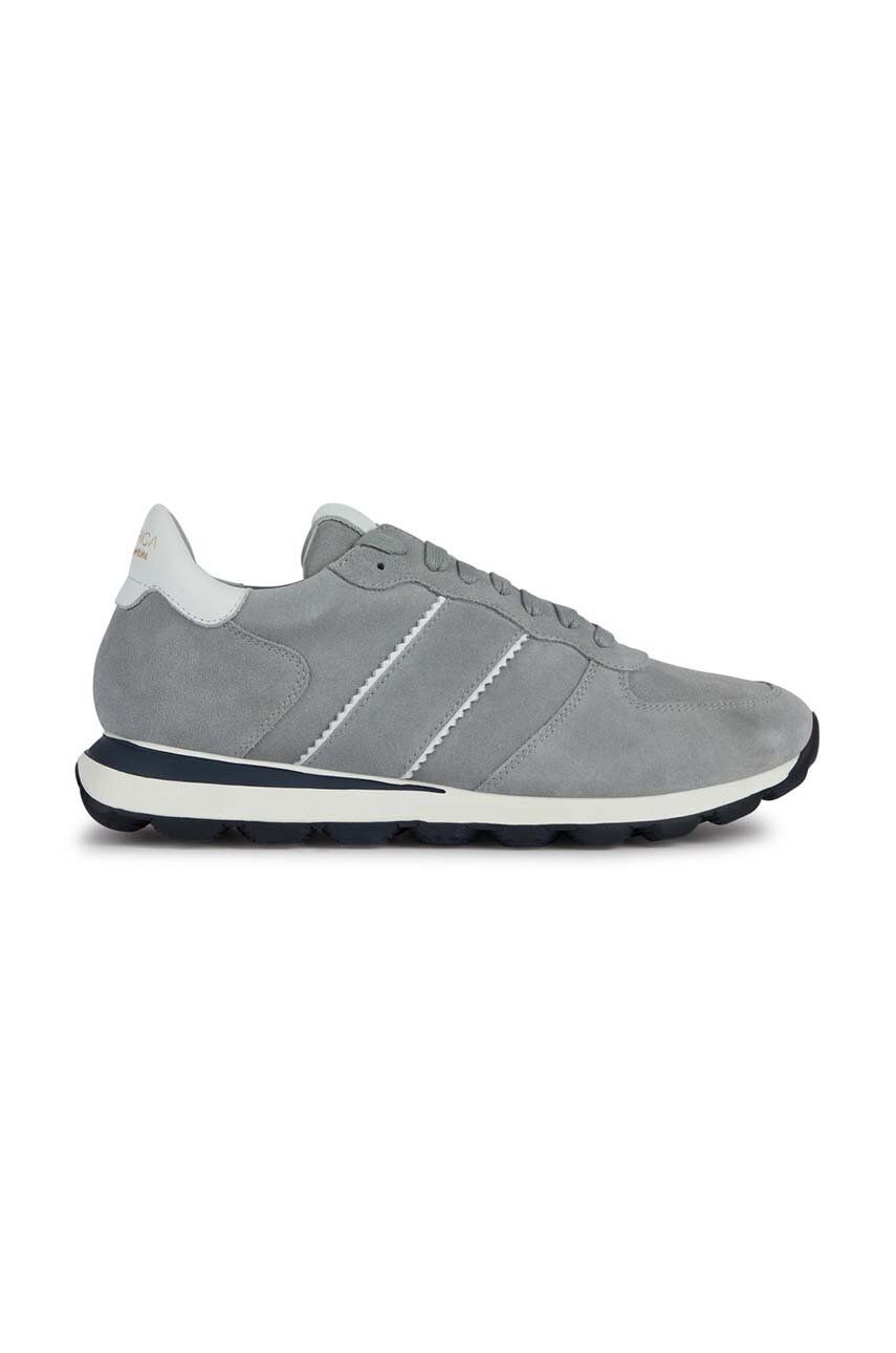 Levně Semišové sneakers boty Geox U SPHERICA VSERIES A šedá barva, U2612A 00022 C1010
