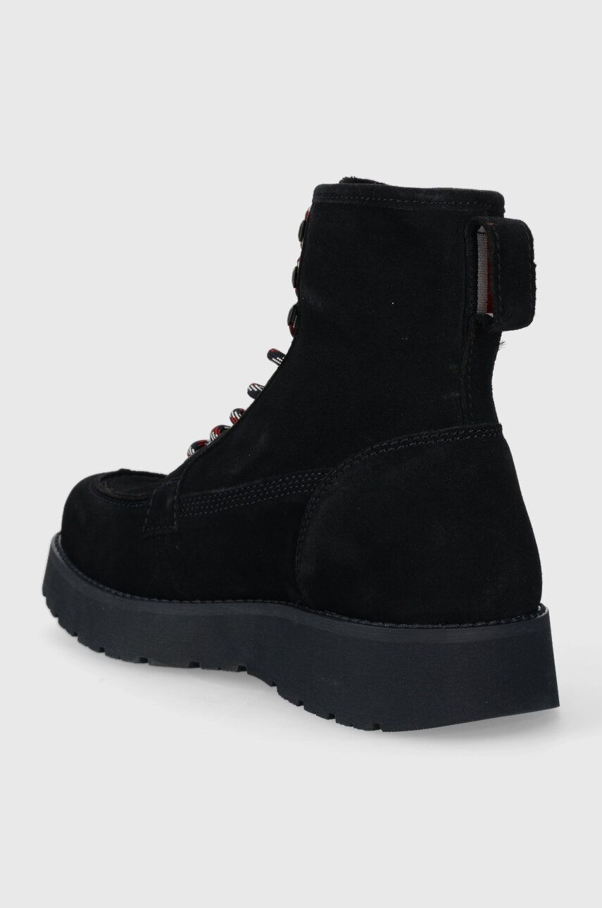 Cipele Od Brušene Kože Tommy Hilfiger TH AMERICAN SUEDE BOOT Za Muškarce, Boja: Tamno Plava, FM0FM04667