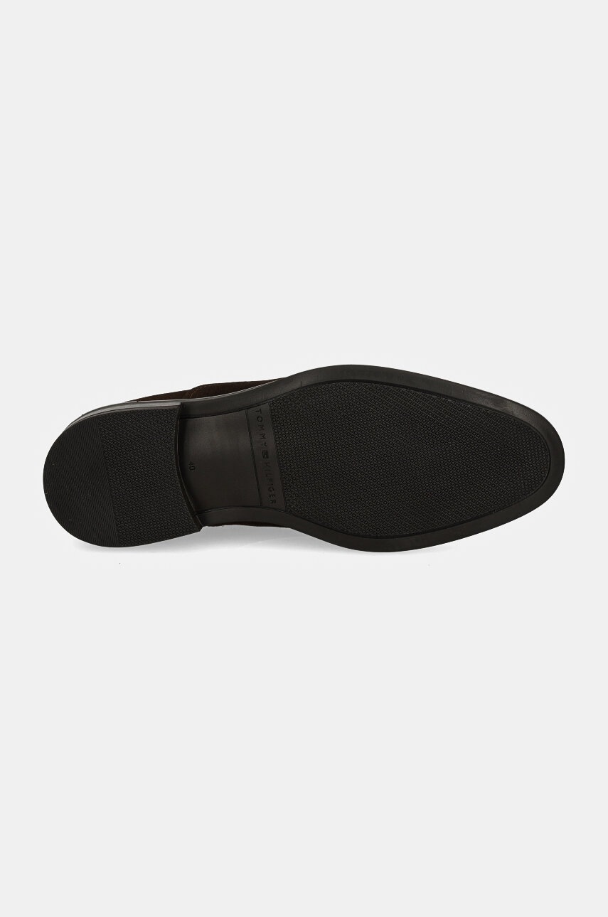 Замшеві туфлі Tommy Hilfiger CORE RWB HILFIGER SUEDE SHOE чоловічі колір коричневий FM0FM04868 