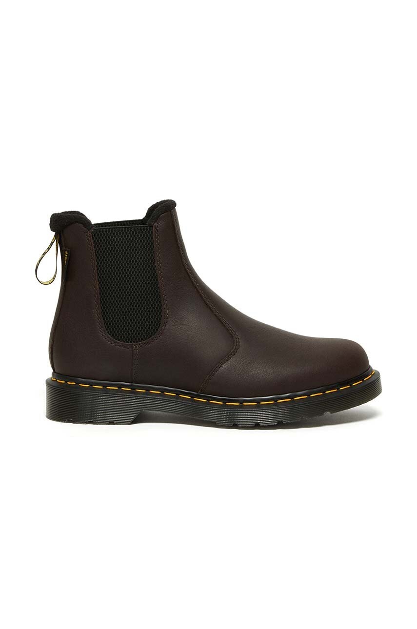 Dr. Martens ghete de piele 2976 barbati, culoarea maro, DM27821201