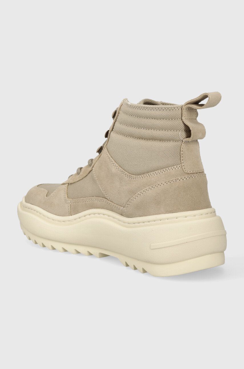 Tommy Jeans Sneakers TJM MIX MATERIAL BOOT Culoarea Bej, EM0EM01245