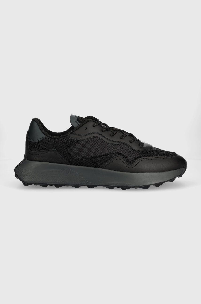 Tommy Jeans Sneakers Tjm Runner Mix Material Culoarea Negru, Em0em01259