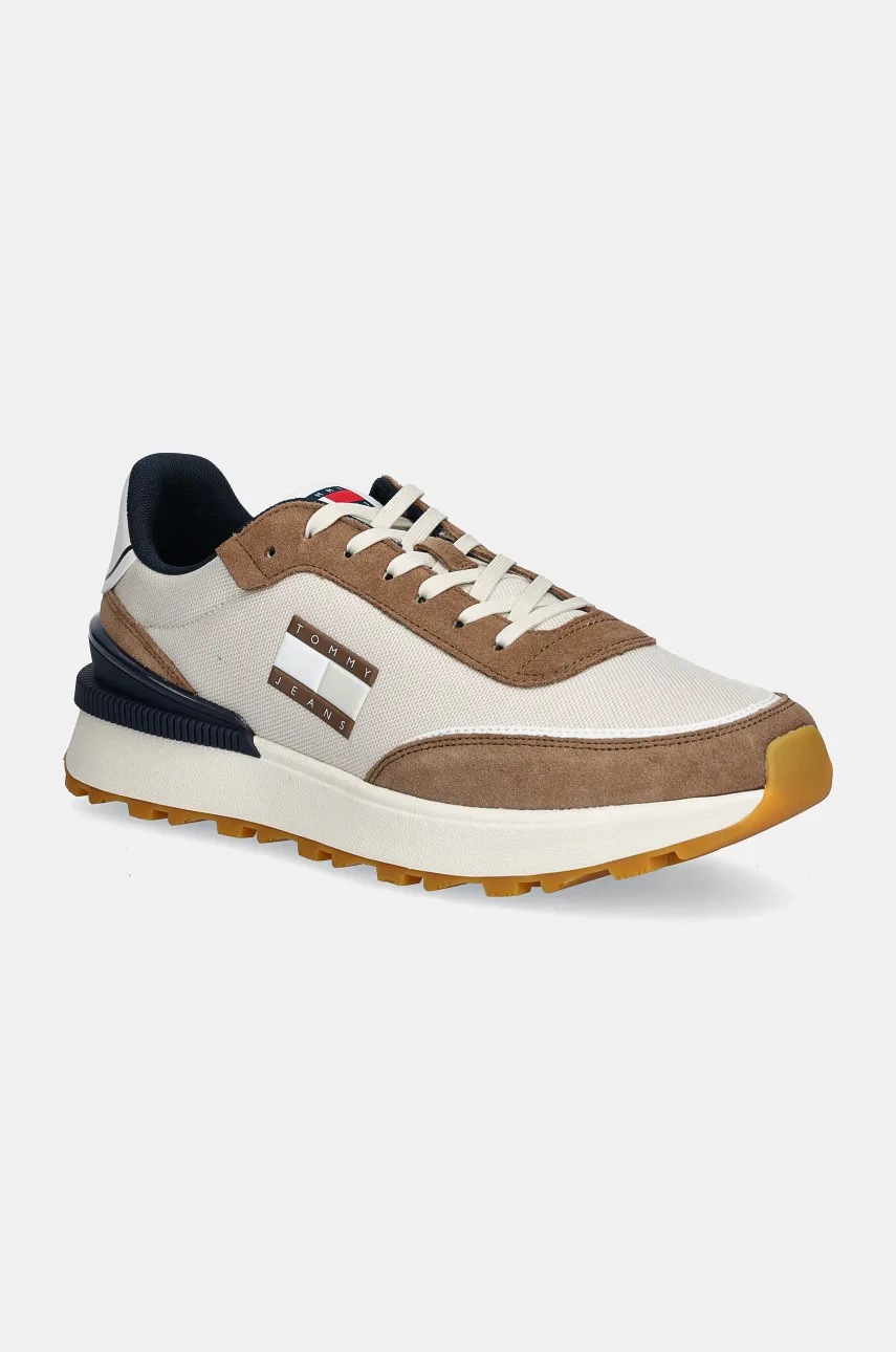 

Маратонки Tommy Jeans TJM TECHNICAL RUNNER в черно EM0EM01265, Кафяв