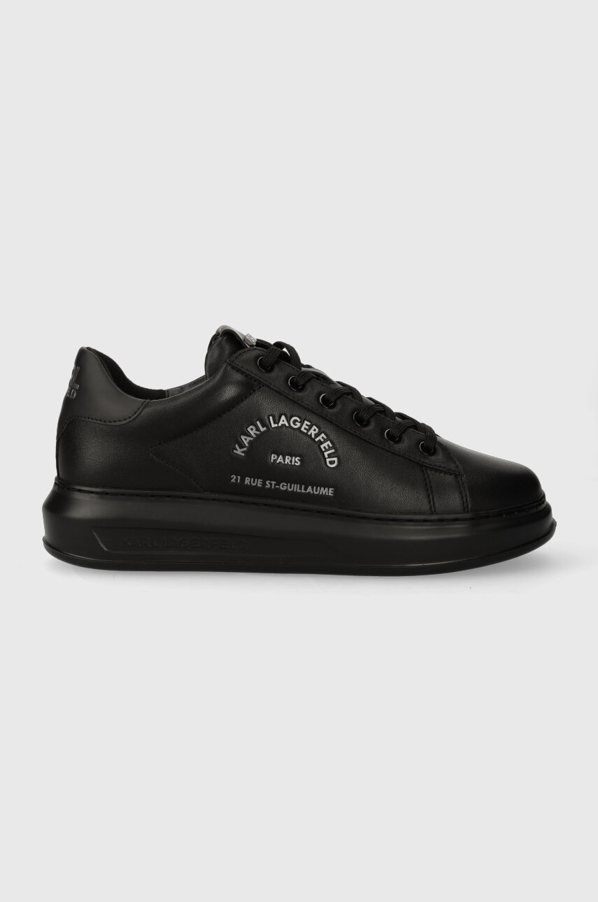 Karl Lagerfeld sneakers din piele KAPRI MENS culoarea negru, KL52538