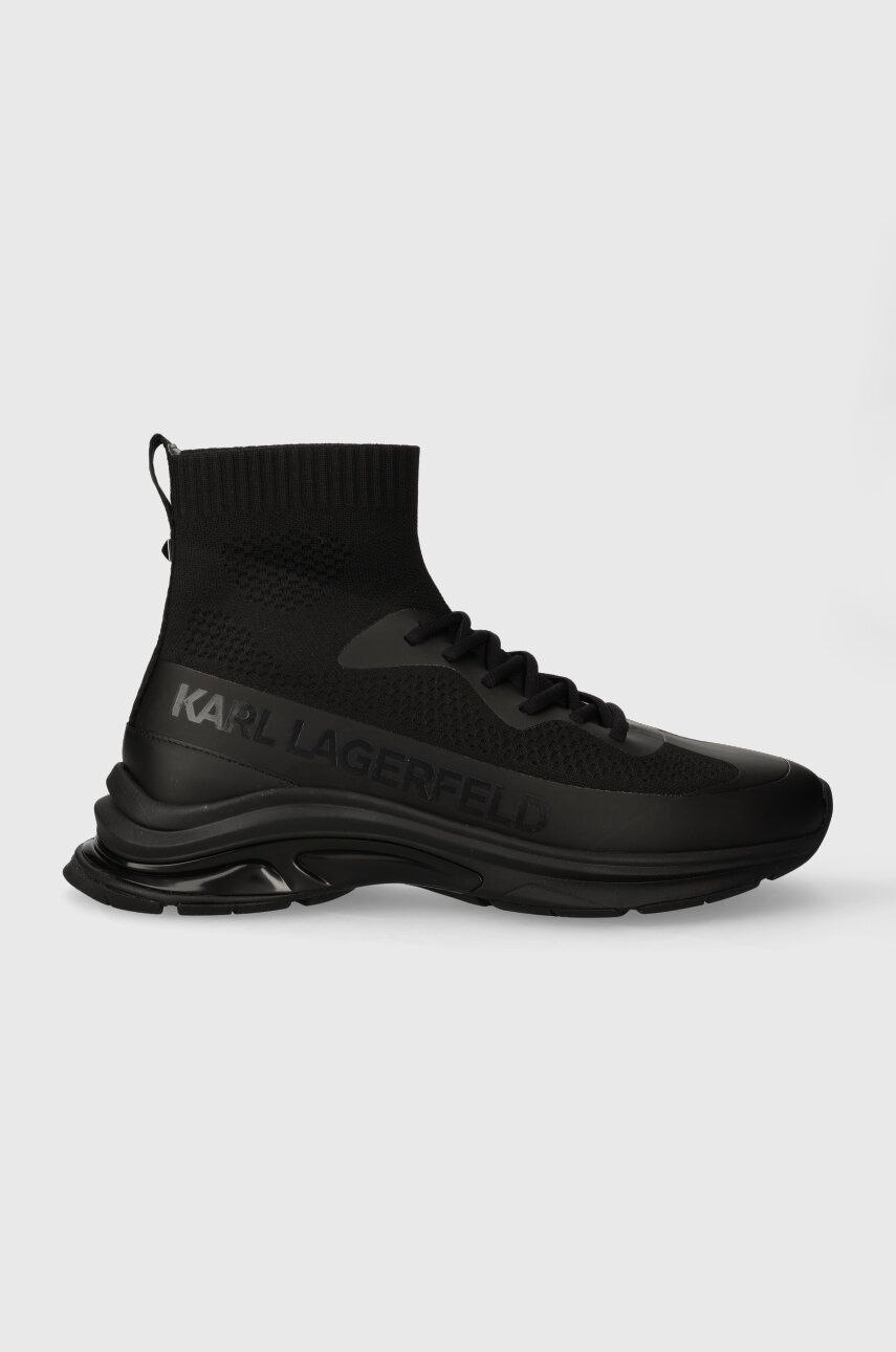 Levně Sneakers boty Karl Lagerfeld LUX FINESSE černá barva, KL53141