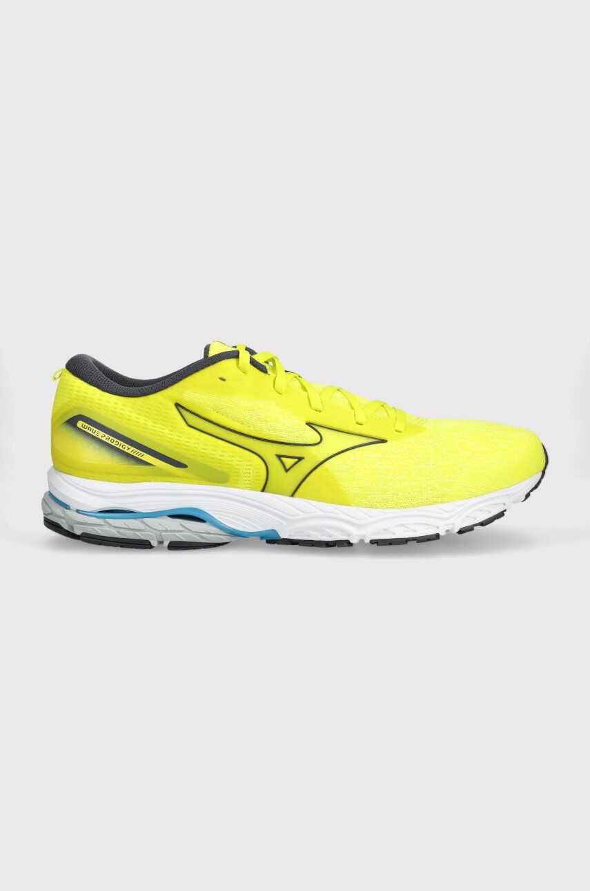 Běžecké boty Mizuno Wave Prodigy 5 žlutá barva - žlutá - Svršek: Umělá hmota