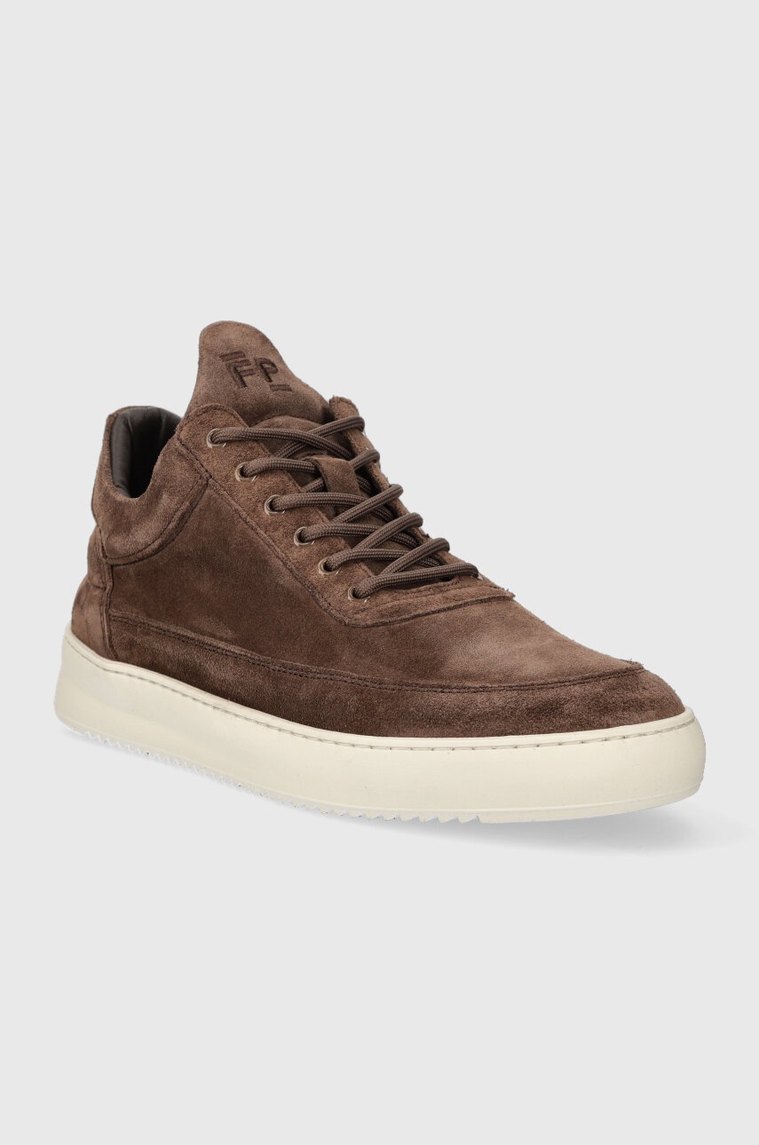 Σουέτ αθλητικά παπούτσια Filling Pieces Low Top Suede χρώμα: καφέ 10122791909 φωτογραφία
