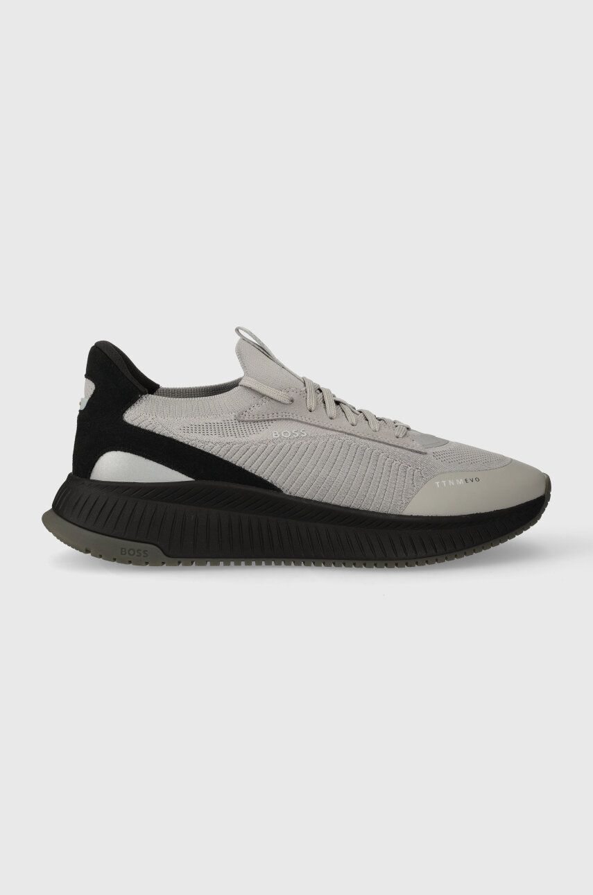 Sneakers boty BOSS TTNM EVO šedá barva, 50498904 - šedá - Svršek: Umělá hmota