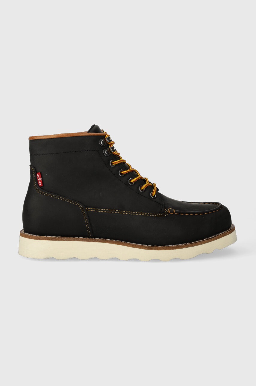 

Кожени туристически обувки Levi's DARROW MOCC в черно 234733.59, Черен