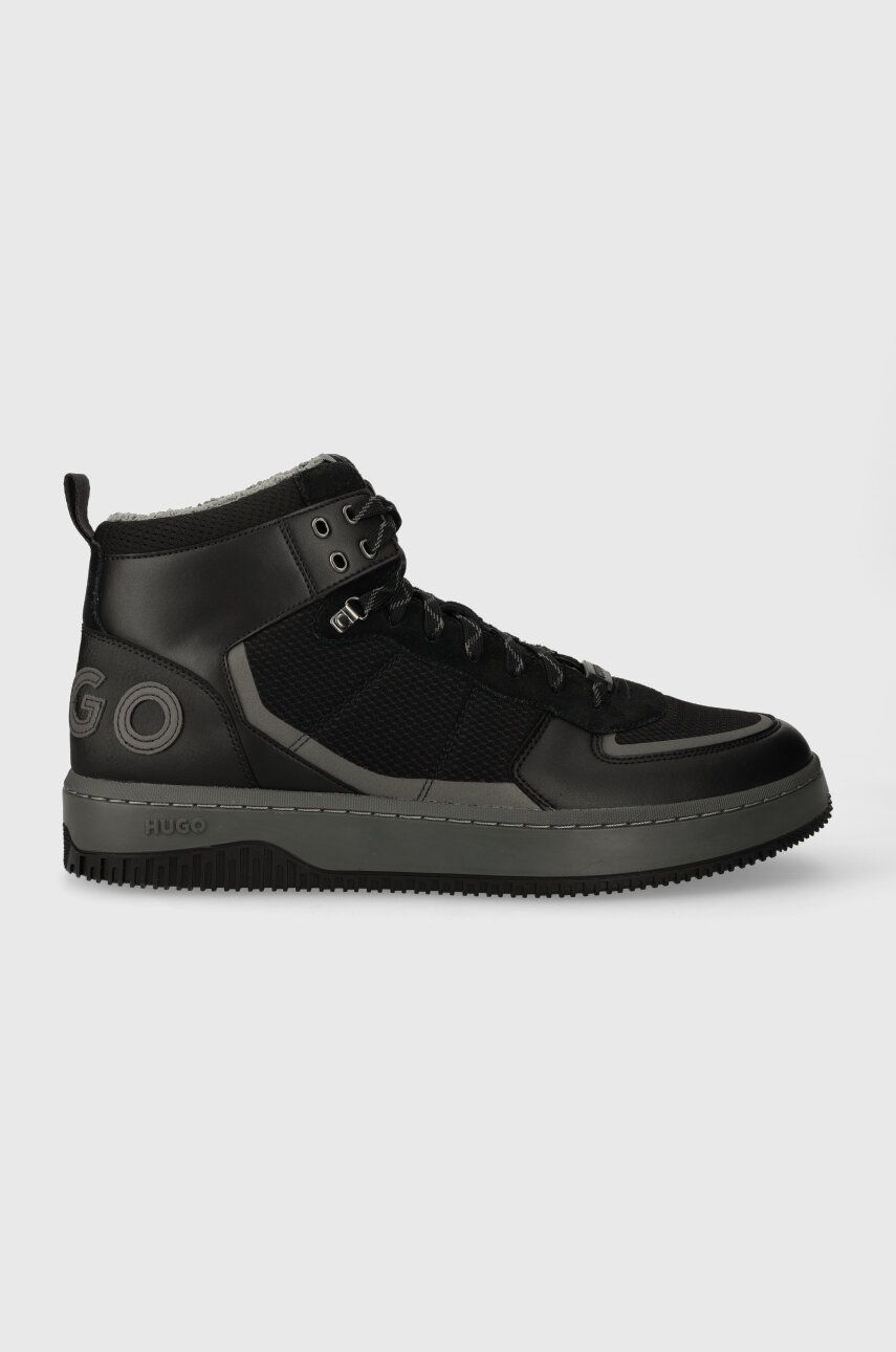 Sneakers boty HUGO Kilian černá barva, 50503026 - černá - Svršek: Umělá hmota