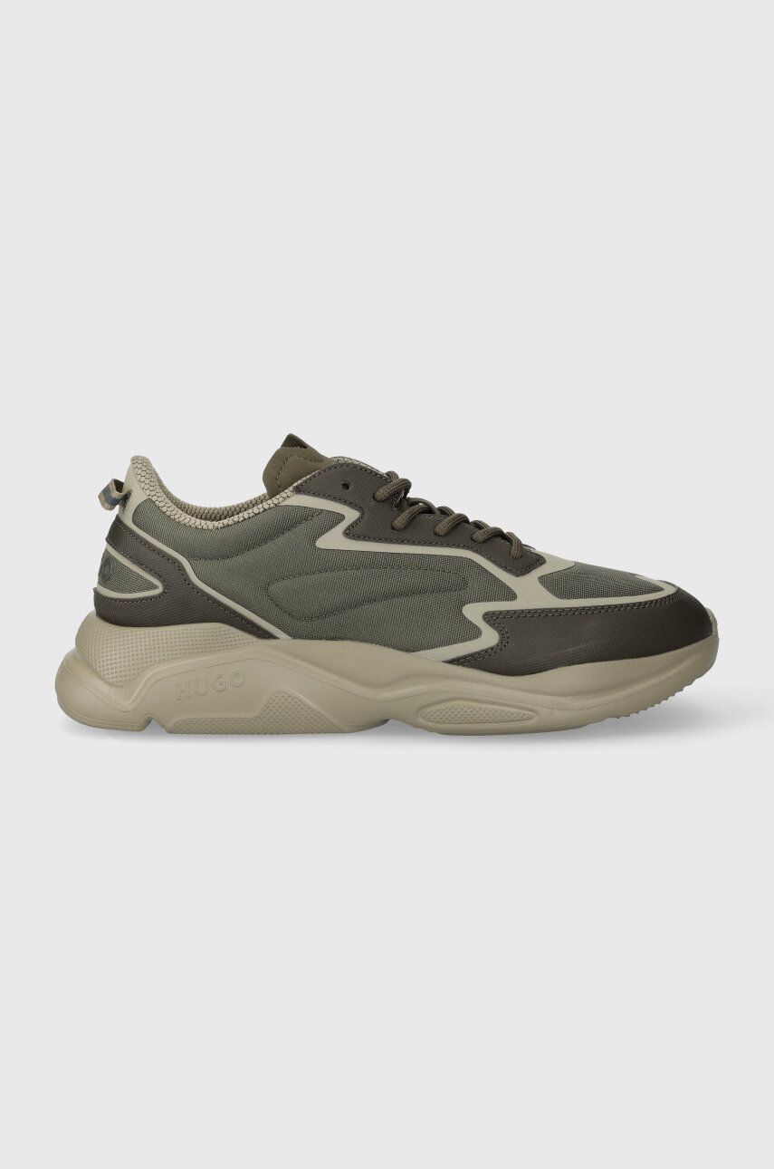 Sneakers boty HUGO Leon zelená barva, 50503044 - zelená - Svršek: Umělá hmota