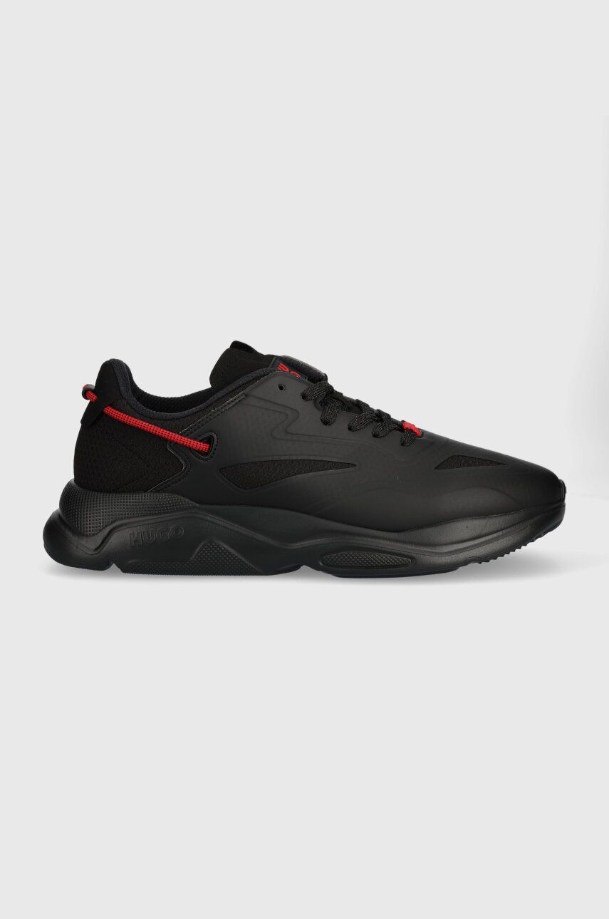 Sneakers boty HUGO Leon černá barva, 50503064 - černá - Svršek: Umělá hmota