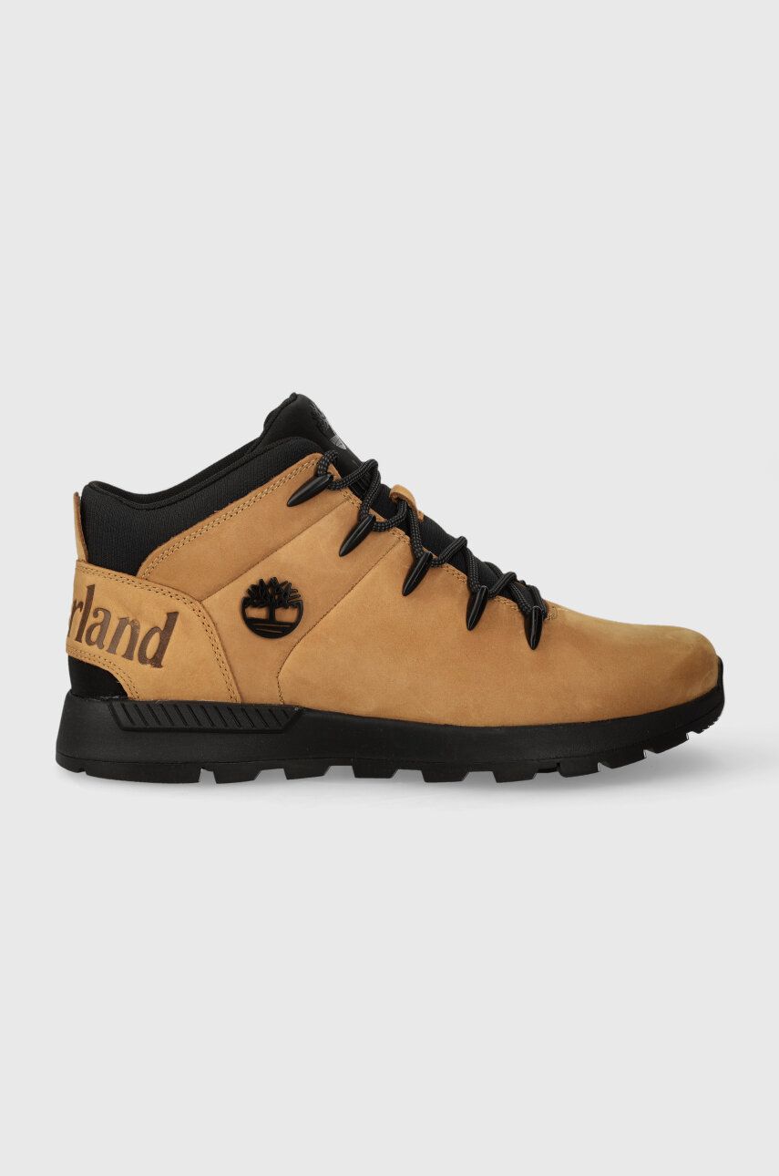 Timberland pantofi Sprint Trekker Mid barbati, culoarea bej, TB0A2FEP2311