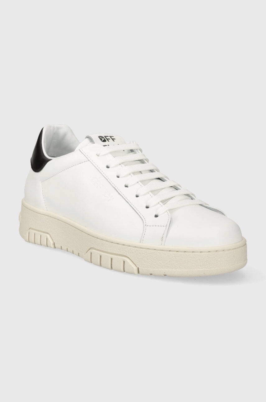 Δερμάτινα αθλητικά παπούτσια Off Play FIRENZE χρώμα: άσπρο, FIRENZE 1 WHITE BLACK φωτογραφία