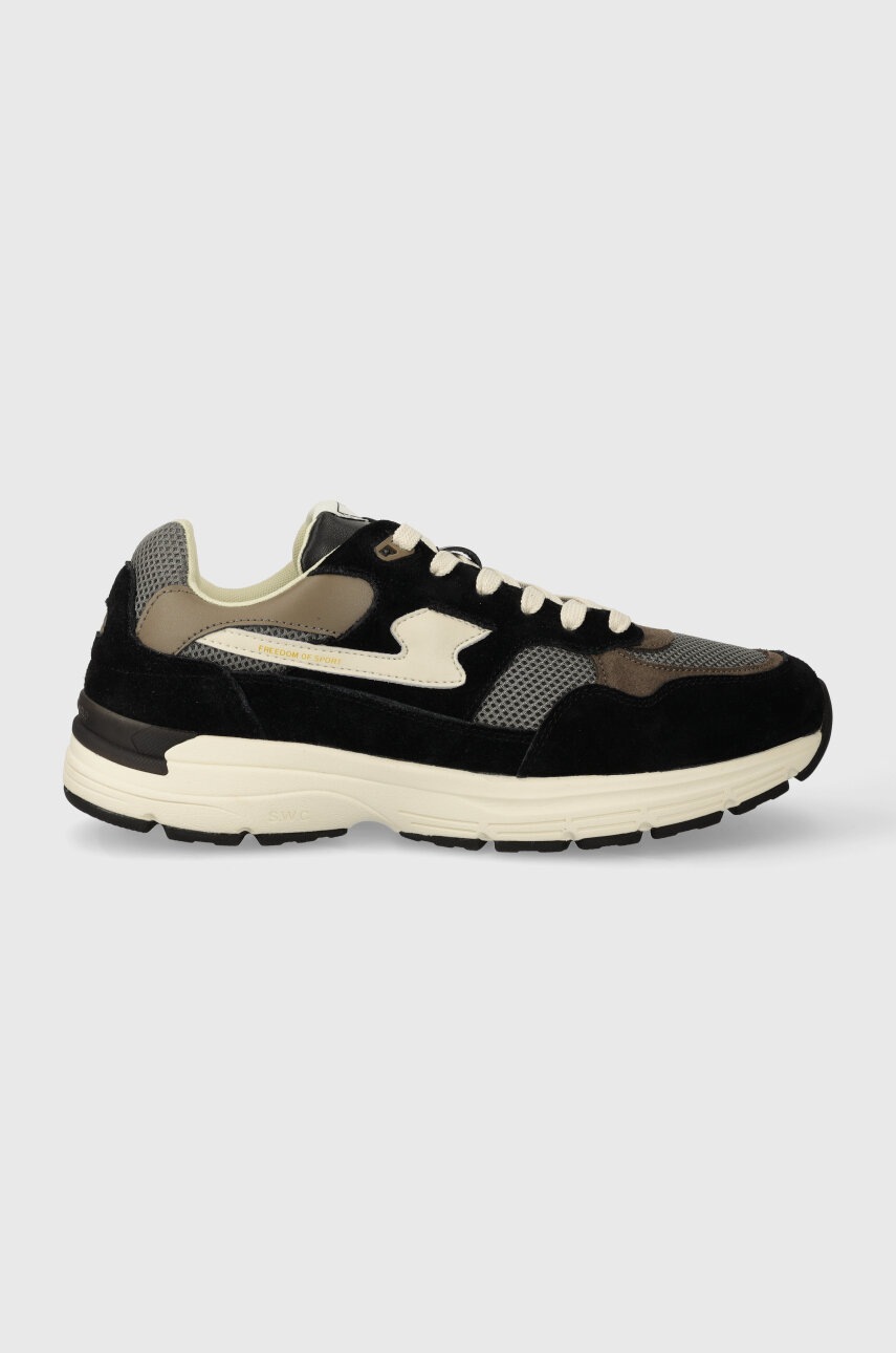 

Маратонки Stepney Workers Club Amiel S-Strike Suede Mix в черно YP01015, Черен