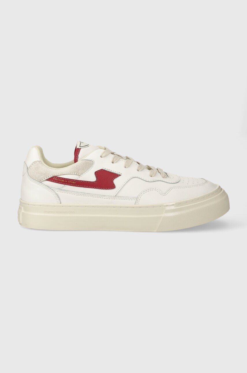 Stepney Workers Club sneakers din piele Pearl S-Strike Leather culoarea alb, YA09530