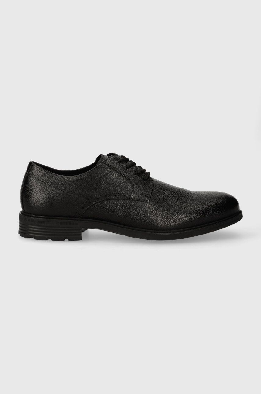Aldo pantofi de piele 13665186 NOBEL 004 barbati, culoarea negru