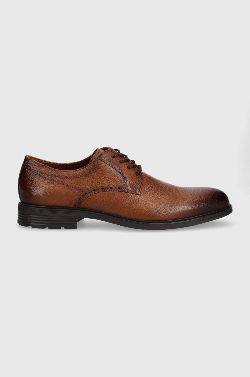 

Шкіряні туфлі Aldo 13665185 NOBEL 240 чоловічі колір коричневий
