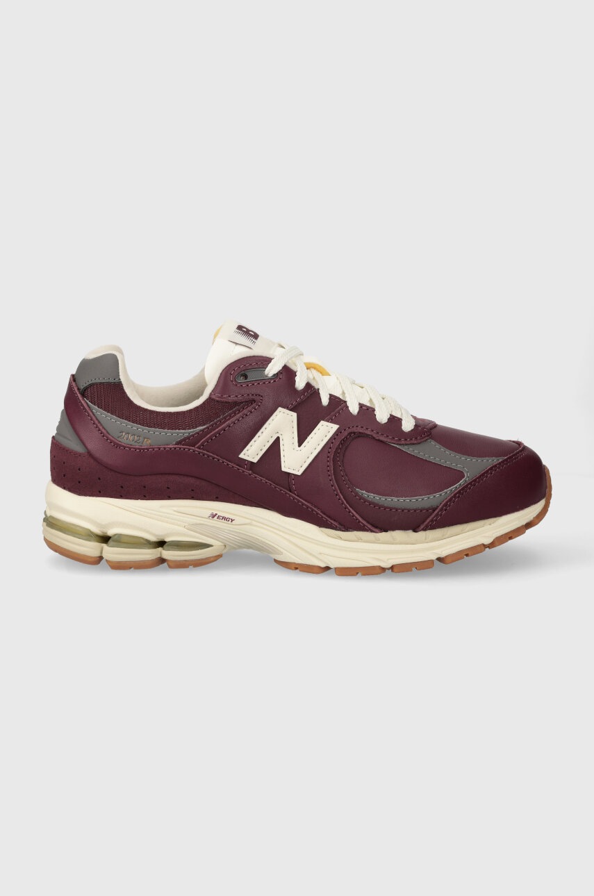 New Balance sneakers din piele 2002 culoarea bordo