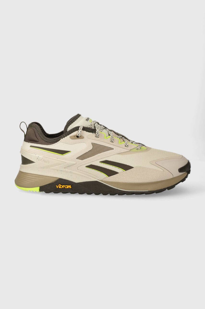 Levně Tréninkové boty Reebok Nano X3 Adventure béžová barva