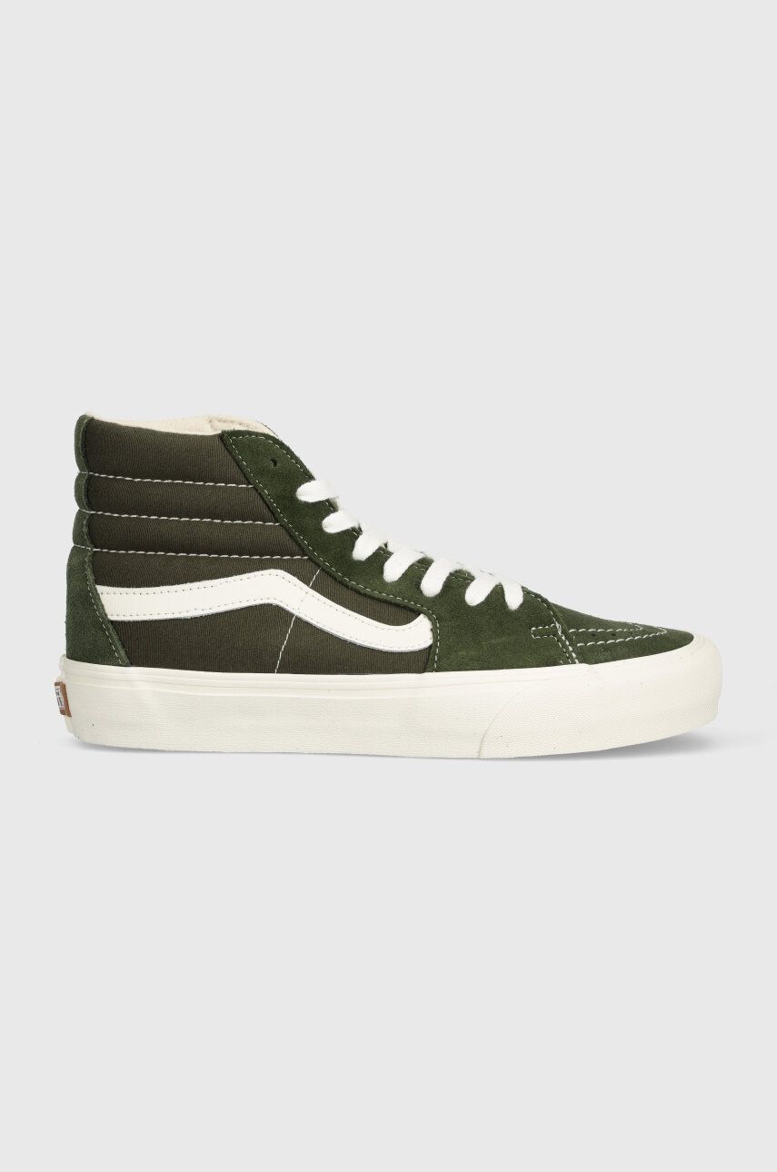 Vans tenisi SK8-Hi VR3 barbati, culoarea verde, VN0005UN50K1