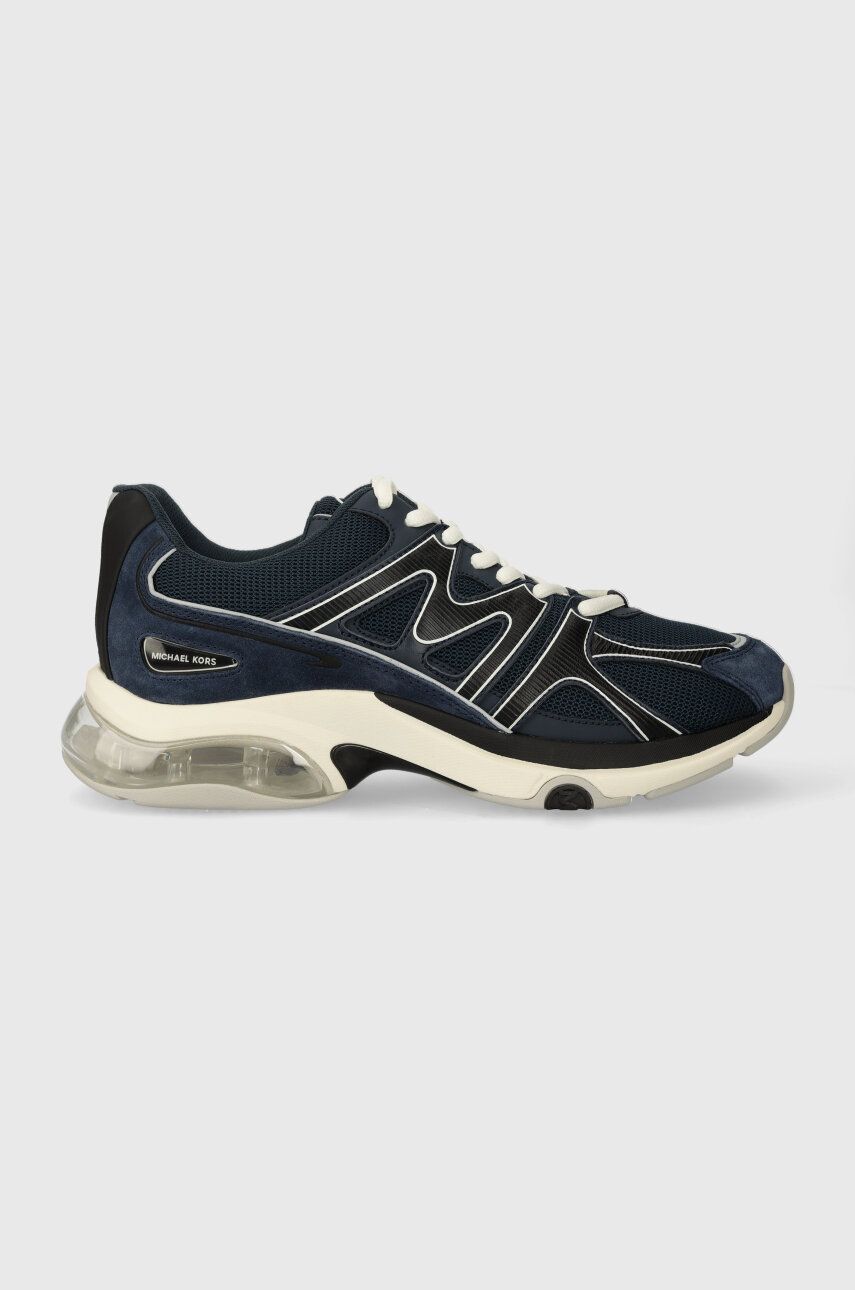 Sneakers boty Michael Kors Kit tmavomodrá barva, 42R4KIFS4D - námořnická modř - Svršek: Textilní mat