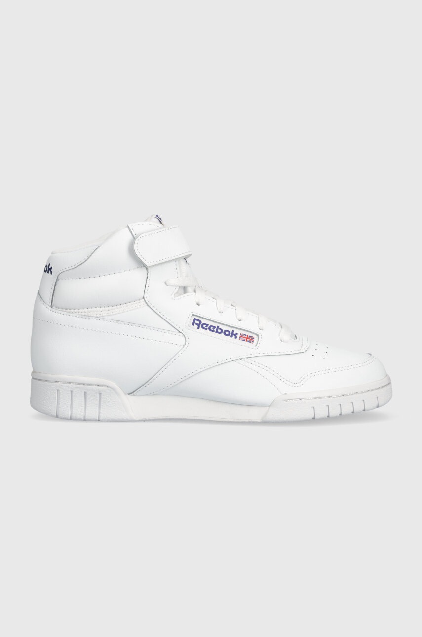 E-shop Kožené sneakers boty Reebok EX-O-FIT Hi bílá barva, 100000108