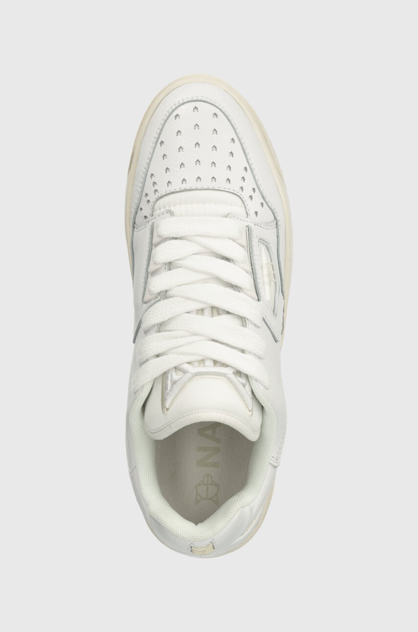 Δερμάτινα αθλητικά παπούτσια Naked Wolfe NW-00 χρώμα: άσπρο φωτογραφία