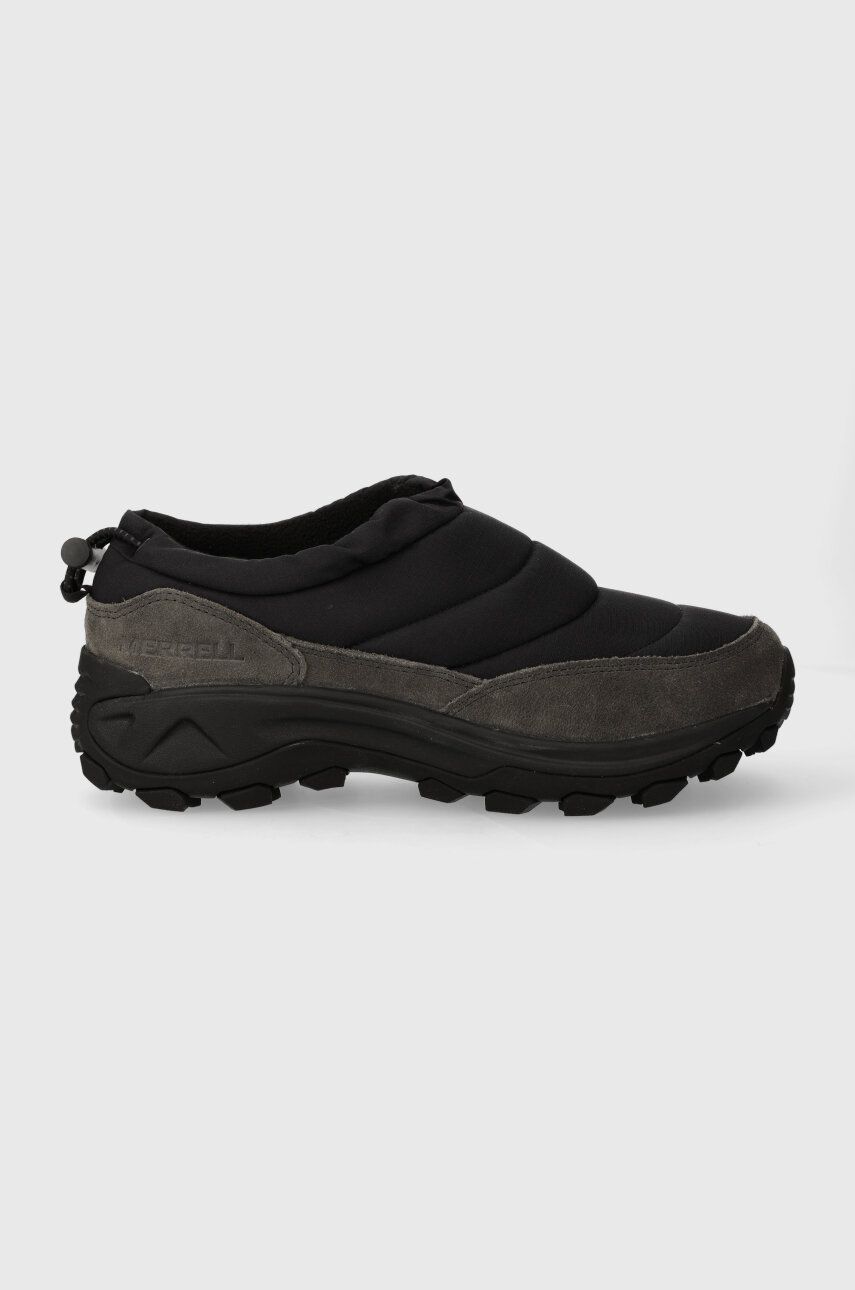 Merrell pantofi Winter Moc Zero barbati, culoarea negru, izolat