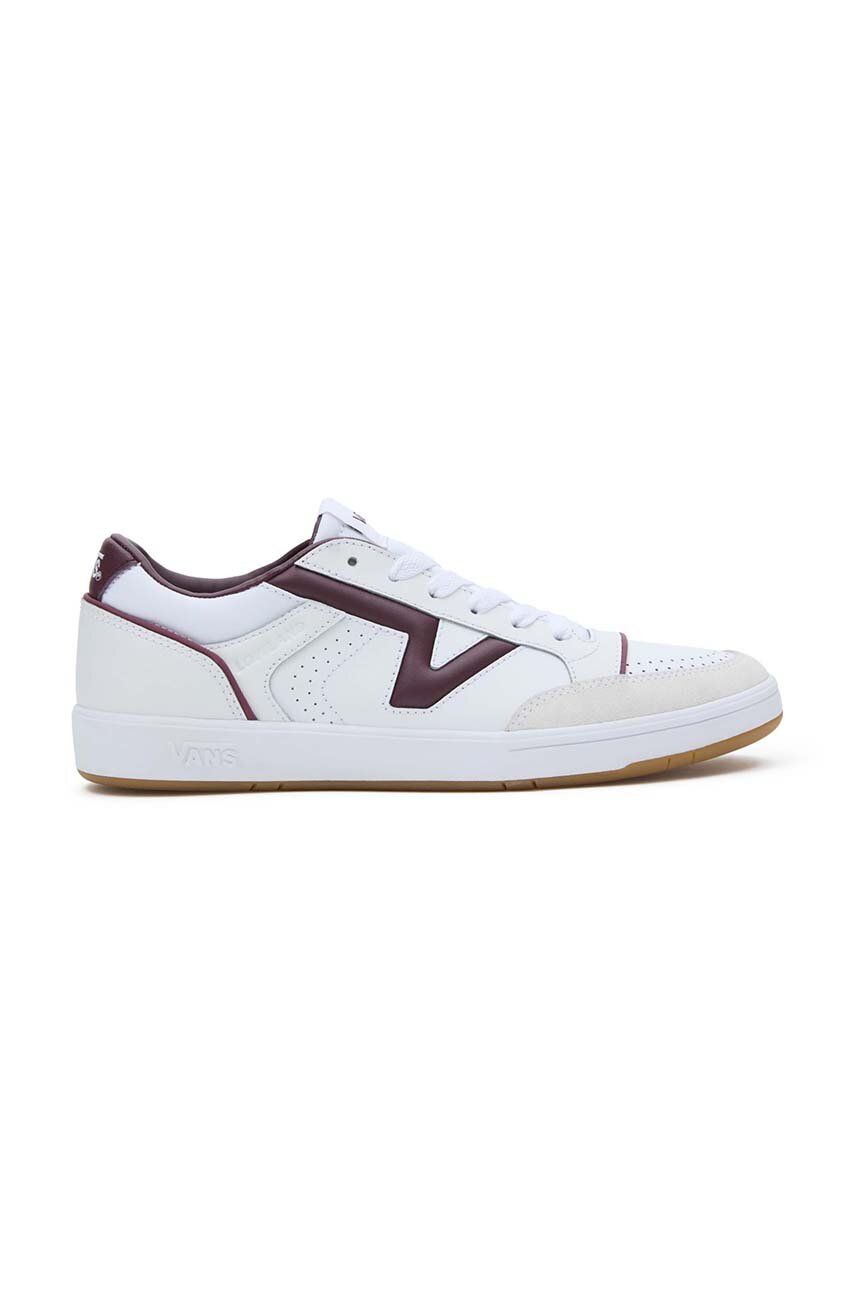Sneakers boty Vans Lowland CC JMP R bílá barva, VN0007P2COH1 - bílá - Svršek: Přírodní kůže