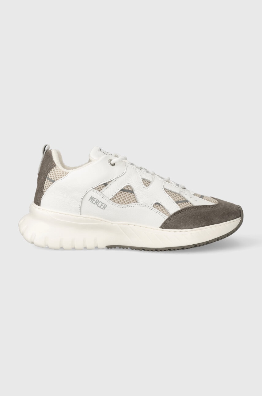 The Mercer Brand sneakers din piele The Jupiter culoarea alb, ME233016