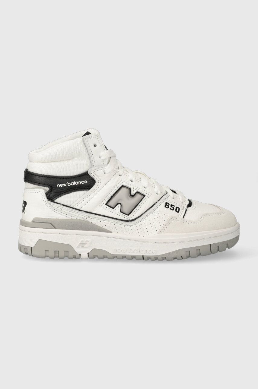 Levně Sneakers boty New Balance BB650RWH bílá barva