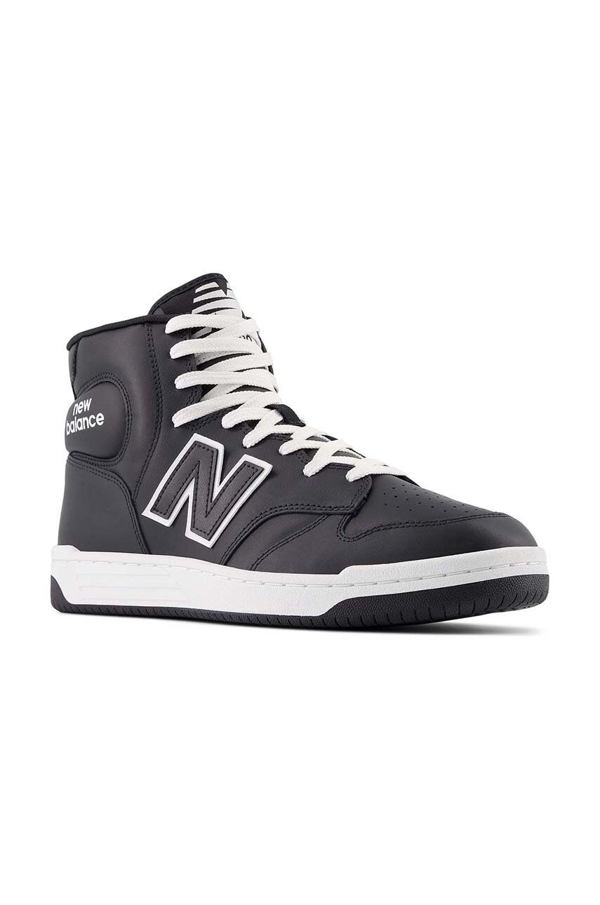 Usnjene Superge New Balance BB480COB črna Barva