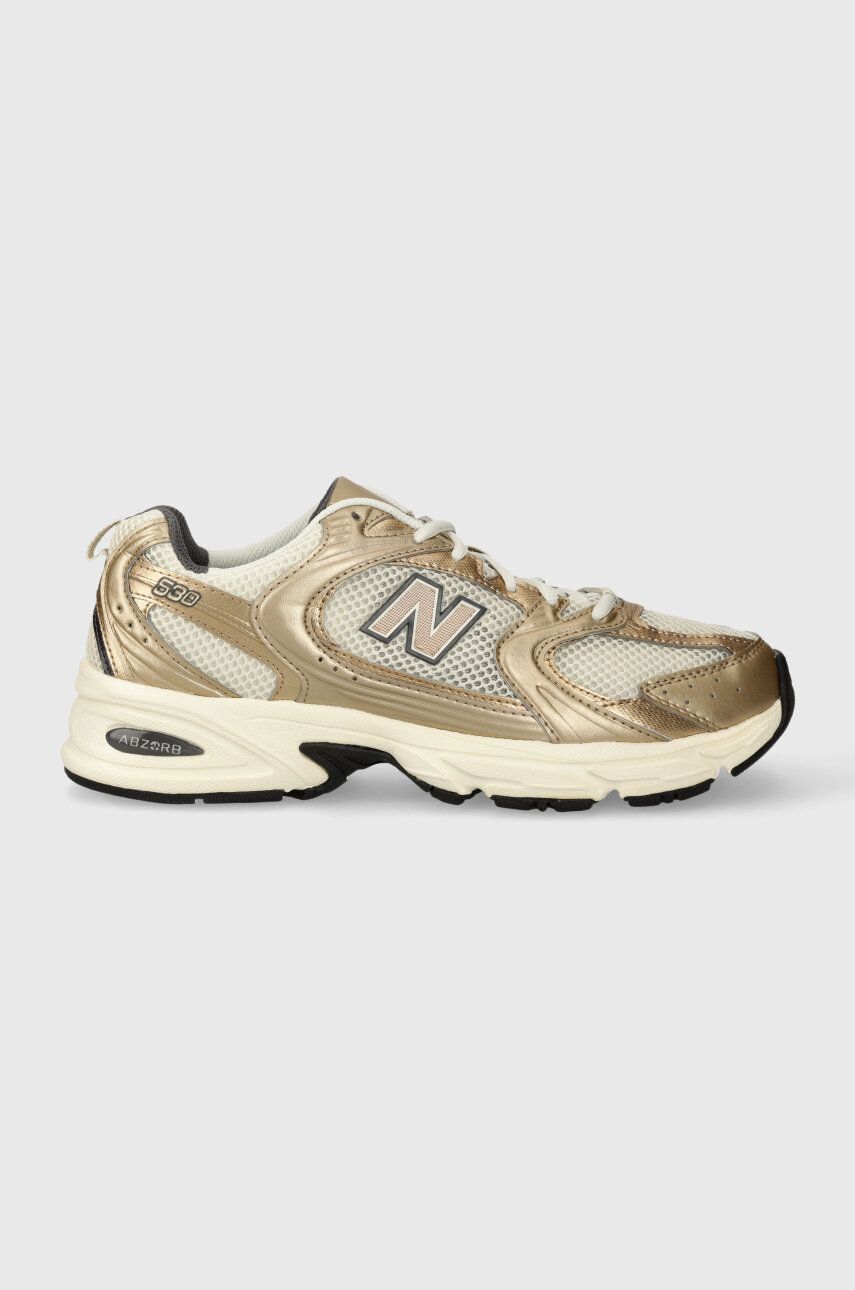 Levně Sneakers boty New Balance MR530LA béžová barva